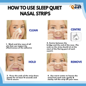 Sleep Quiet Clear Original (1 Size Large / Medium) Nasal Strips