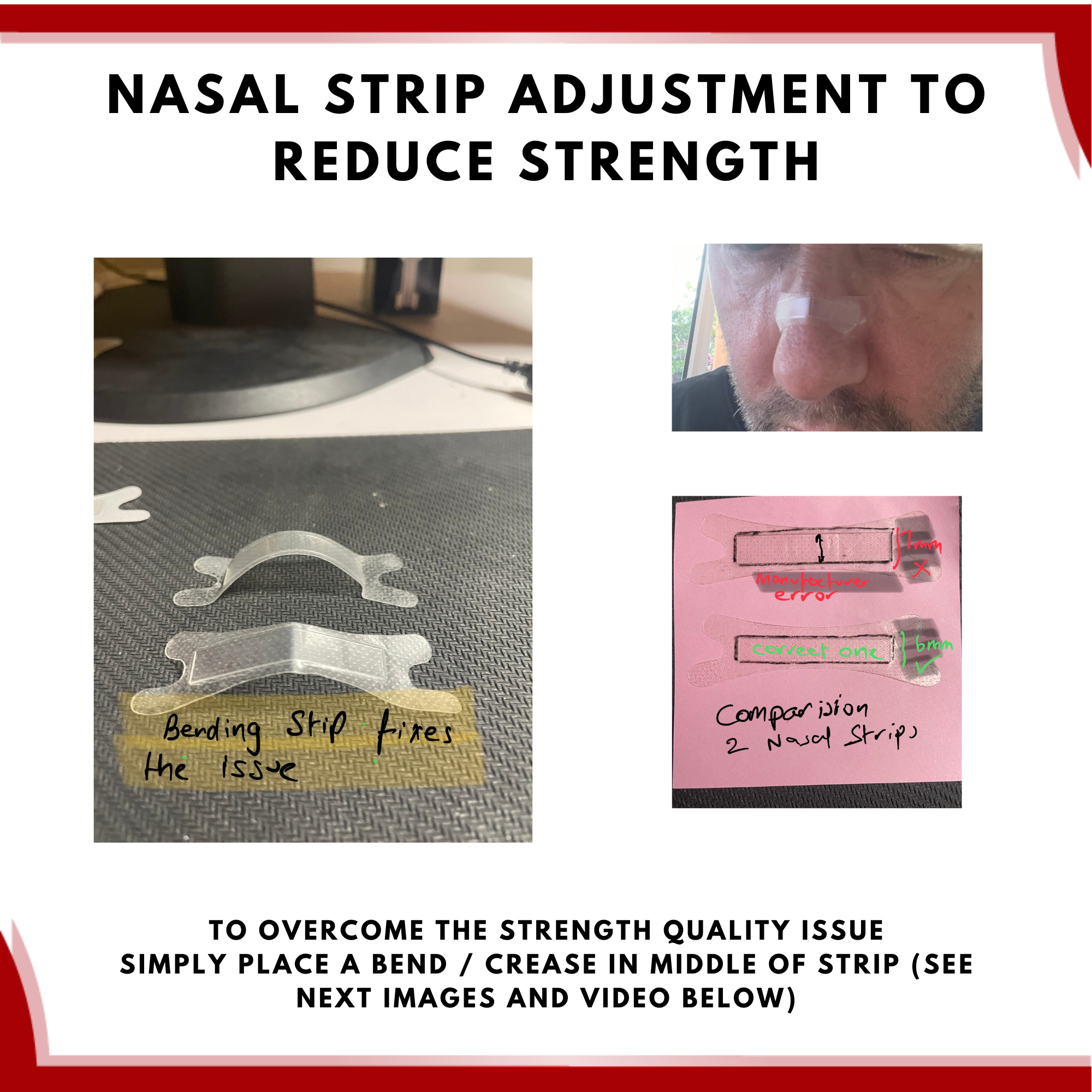 Clearance "BUY ONE GET 3" Sleep Quiet Clear Original (1 Size Large / Medium) Nasal Strips