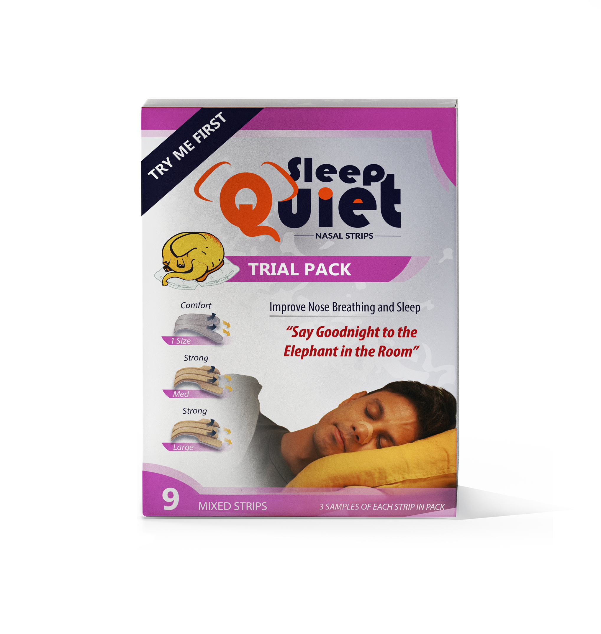 Sleep Quiet Strong Large Tan Nasal Strips – Sleepquiet Nasal Strips